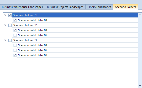 authorized for specific scenario folders