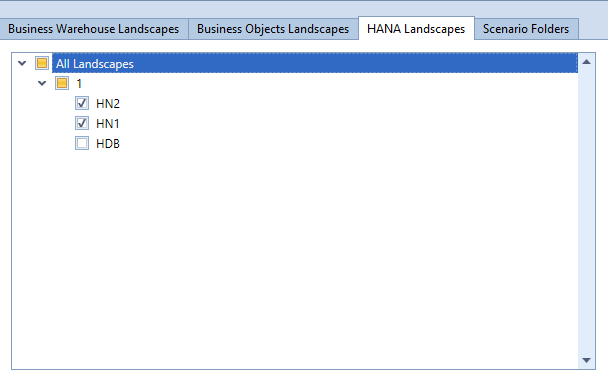 authorized for 2 out of 3 HANA systems