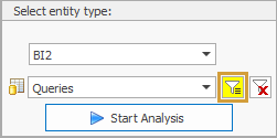 Multiline Filter in the Object selection of the Analysis
