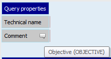 Comment element with comment icon