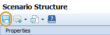 Save button in the toolbar