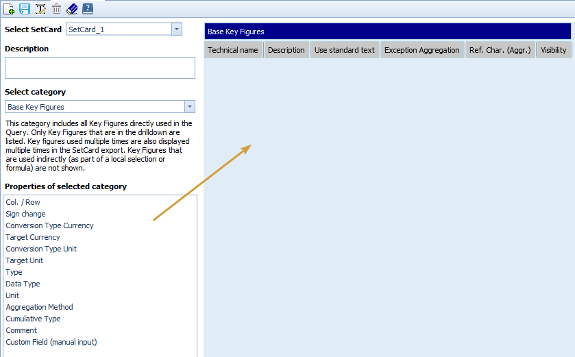Editing of a Set card with drag and drop