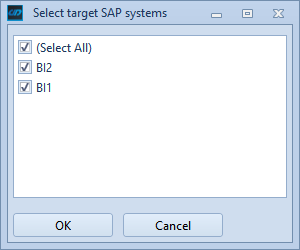 Target system selection