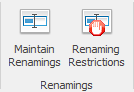 Maintain Renamings and Renaming restrictions